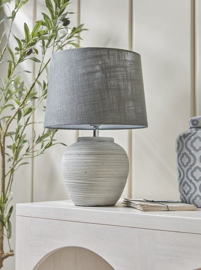 Textured Stone Effect Table Lamp