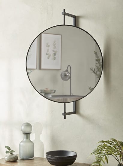 Round Industrial Mirror