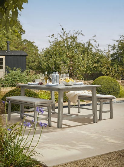 Ravenna Rectangular Dining Set - Grey
