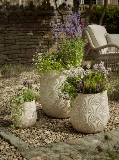 Three Deco Planters