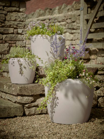 Three Tapered Planters