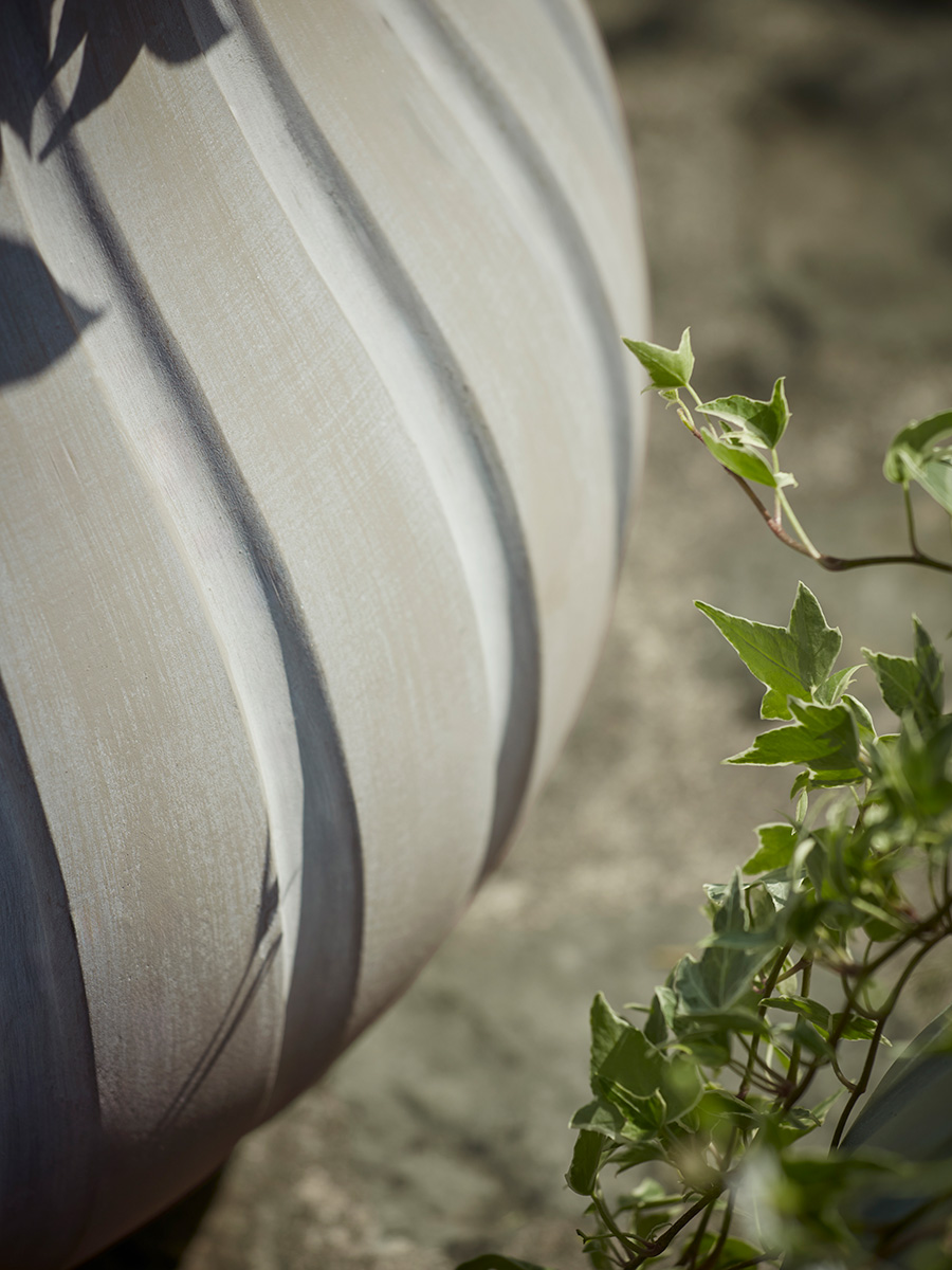 Product photograph of Two Flourette Planters from Cox and Cox.