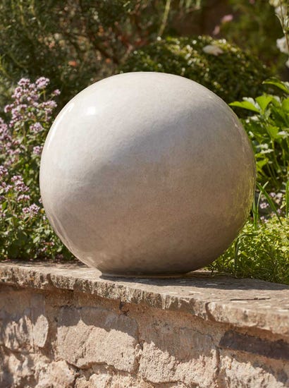 White Glazed Orb