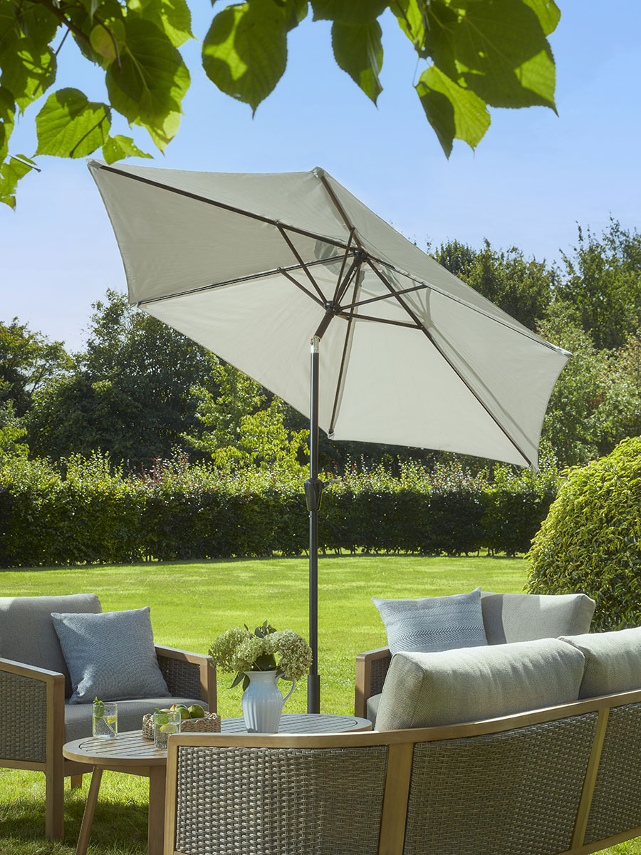 Product photograph of Soneva Parasol - Taupe from Cox and Cox.