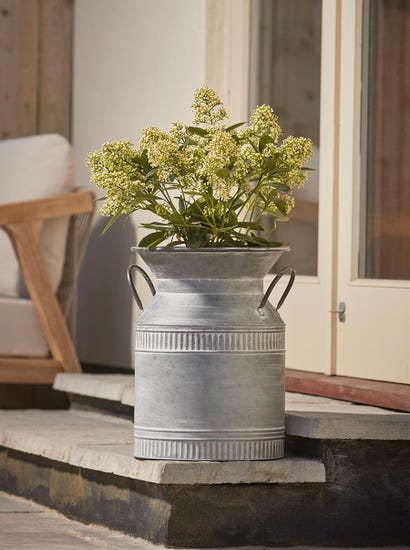 Antique Zinc Milk Churn