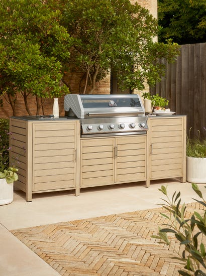 Long Island BBQ & Integrated Storage Cabinet - 6 Burner