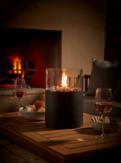Large Portable Firepit - Black