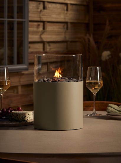 Large Portable Firepit - Taupe