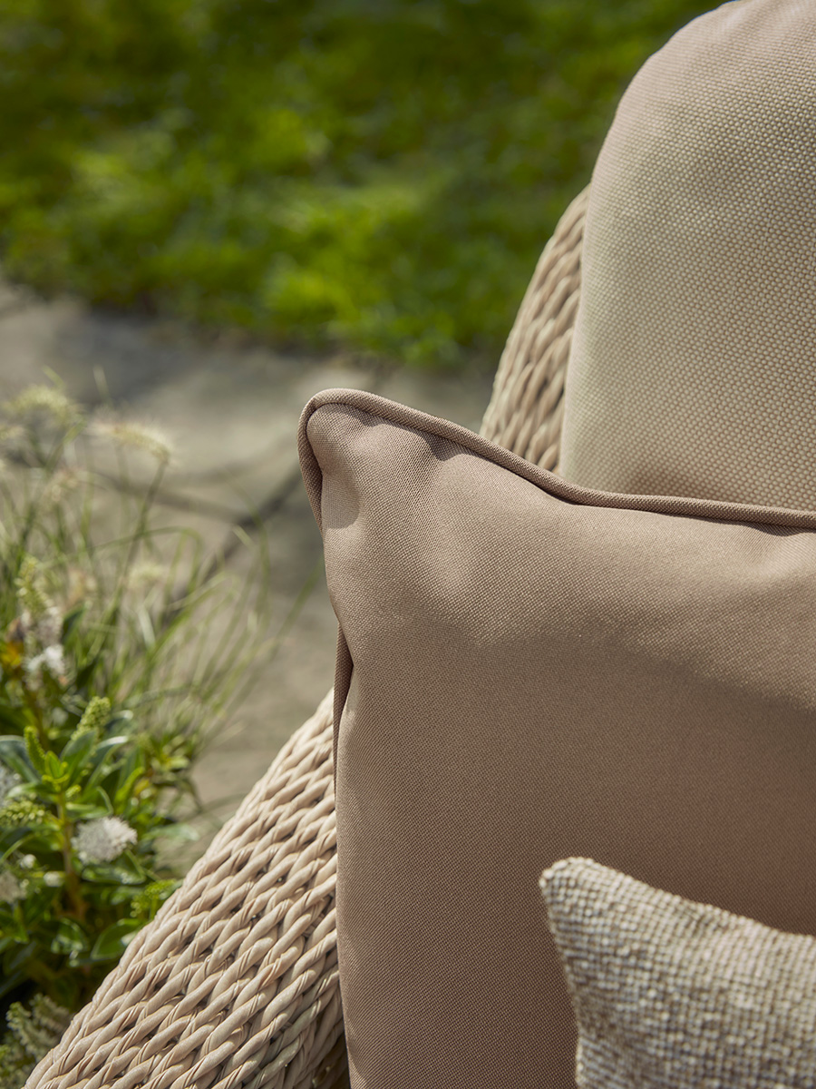 Product photograph of Reva Outdoor Cushion - Sand from Cox and Cox.