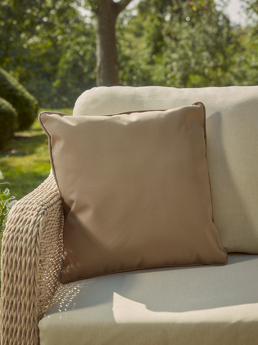 Product photograph of Reva Outdoor Cushion - Sand from Cox and Cox