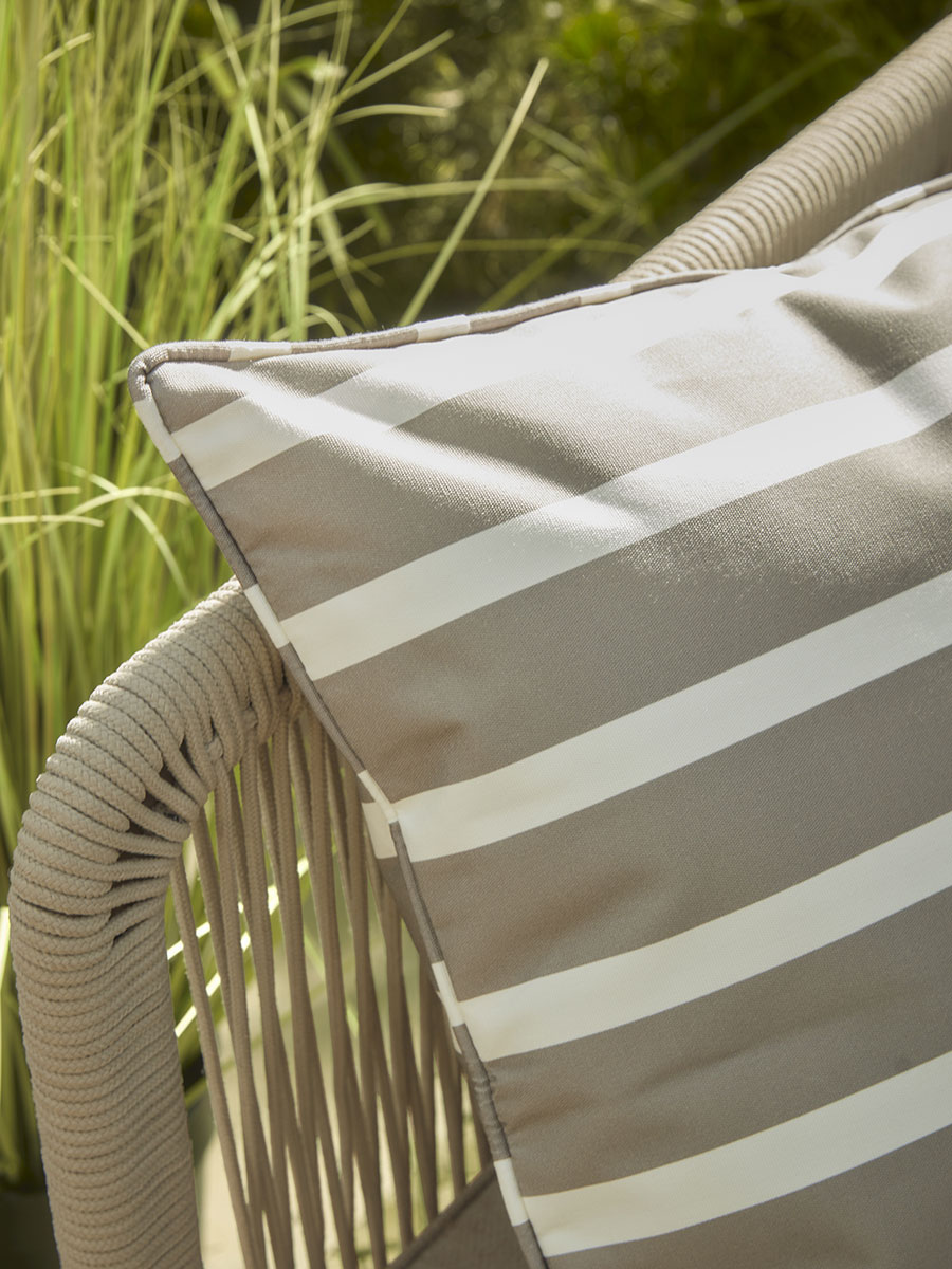 Product photograph of Sonta Outdoor Cushion - Grey from Cox and Cox.