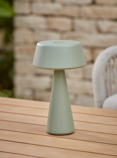 Aldan Outdoor Table Lamp - Sage Green