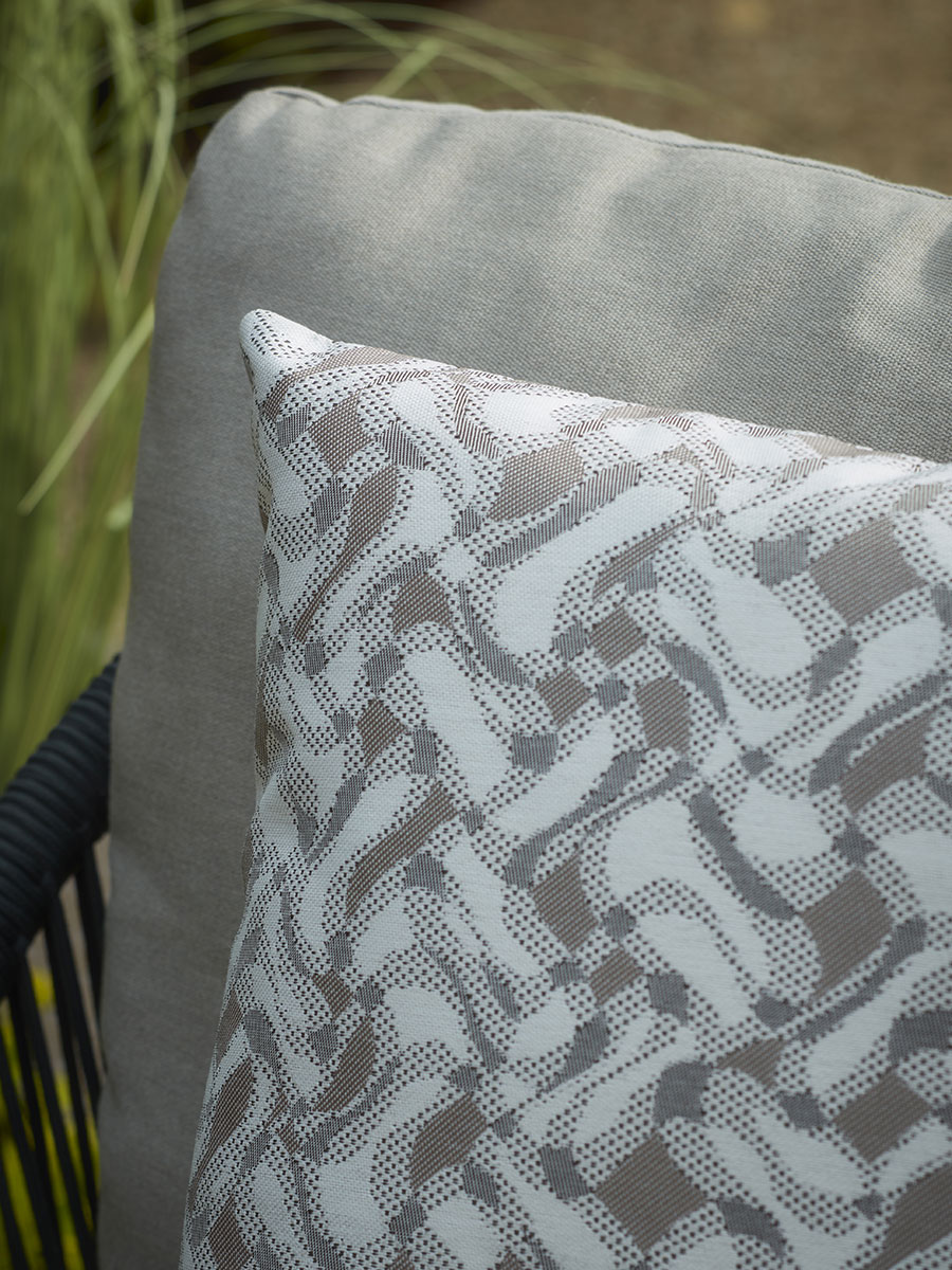 Product photograph of Belmont Outdoor Taupe Cushion - Square from Cox and Cox.