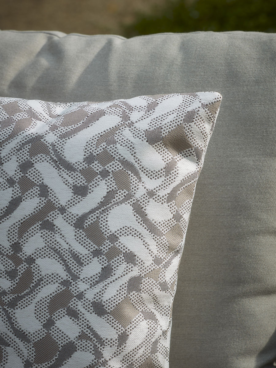 Product photograph of Belmont Outdoor Taupe Cushion - Square from Cox and Cox.