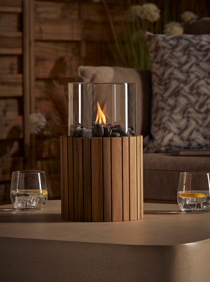 Small Portable Firepit - Teak