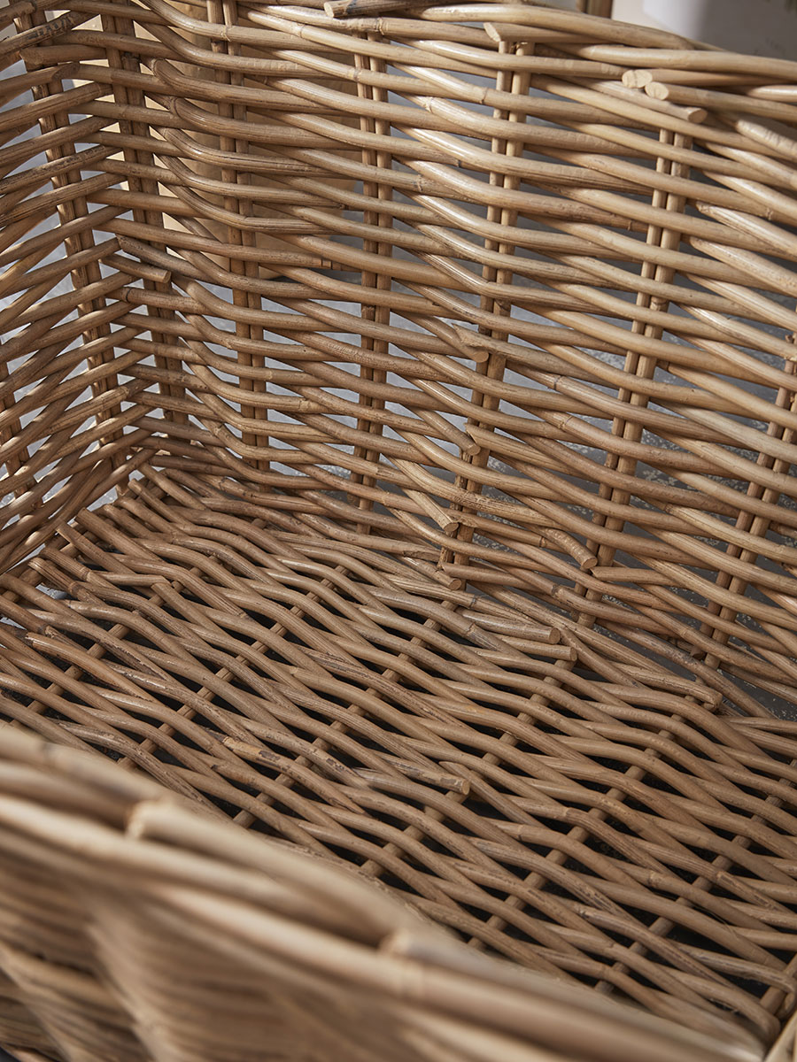 Product photograph of Rattan Rectangular Basket from Cox and Cox.