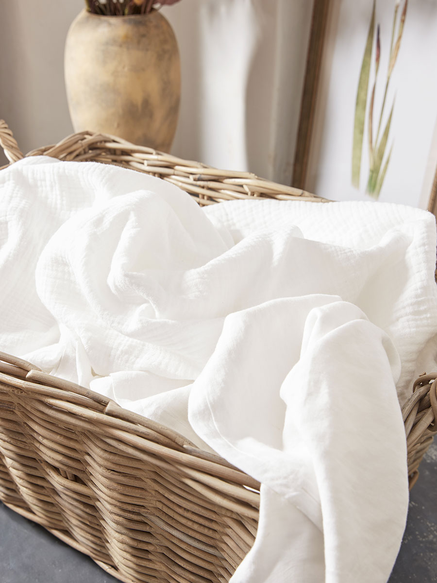 Product photograph of Rattan Rectangular Basket from Cox and Cox.