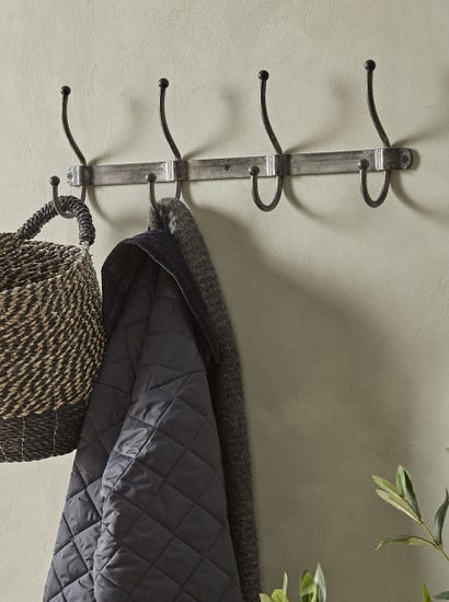Distressed Industrial Metal Hooks - Medium
