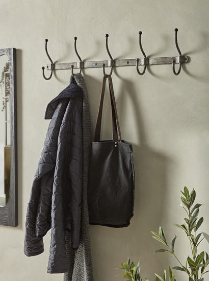 Distressed Industrial Metal Hooks - Large