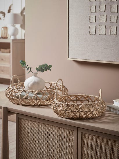 Two Woven Trays