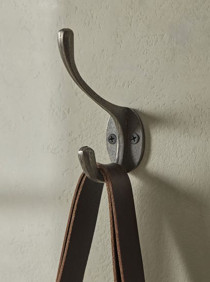 Double Coat Hook - Cast Iron