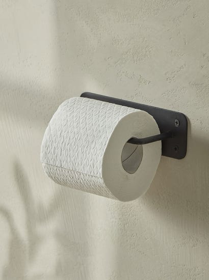 Industrial Loo Roll Holder - Black