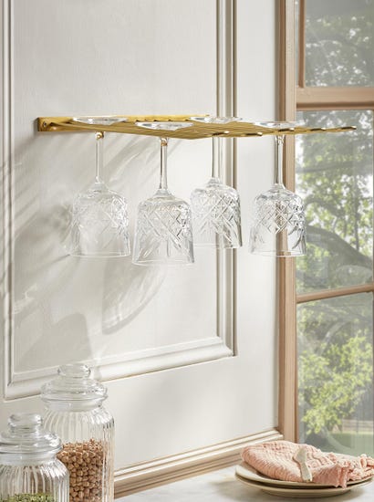 Wall Mounted Glass Rack