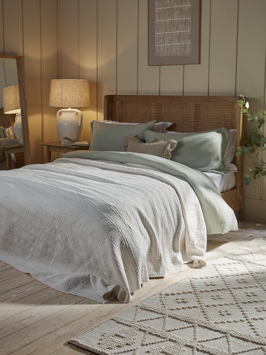 Product photograph of Sandringham Bedspread from Cox and Cox