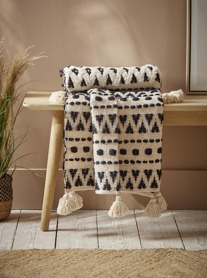 Abstract Tufted Throw