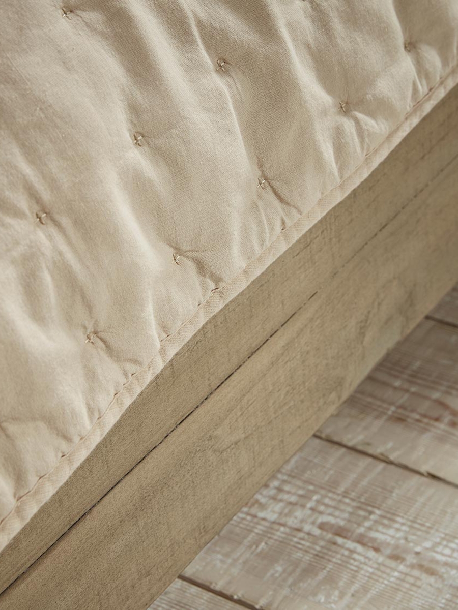 Product photograph of Cotton Bedspread - Flax from Cox and Cox.