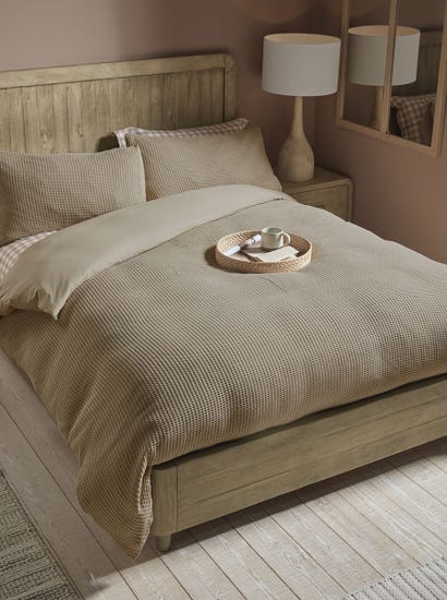 Chunky Waffle Duvet Set - King