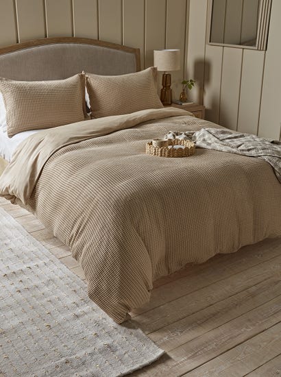 Chunky Waffle Duvet Set - Super King