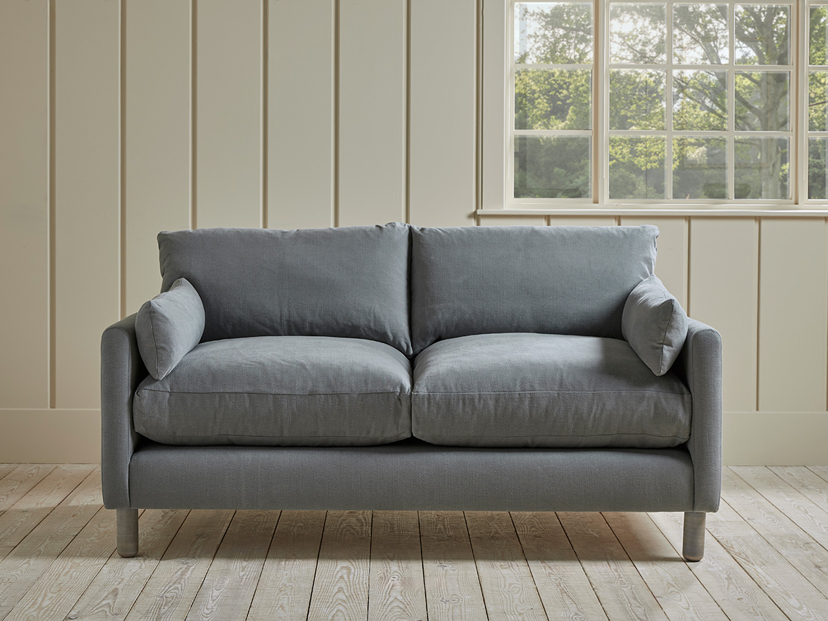Product photograph of Edmonton Three Seater Sofa - Mustard Velvet from Cox and Cox.