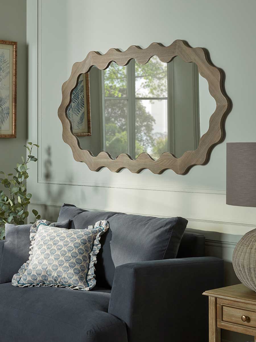 Product photograph of Wavy Full Length Mirror from Cox and Cox.