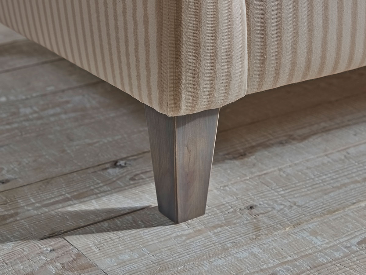 Product photograph of Dinan Two Seater Soft Eau De Nil Cotton Stripe from Cox and Cox.