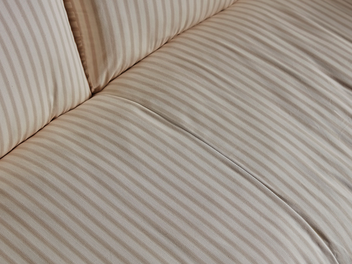 Product photograph of Dinan Two Seater Soft Eau De Nil Cotton Stripe from Cox and Cox.