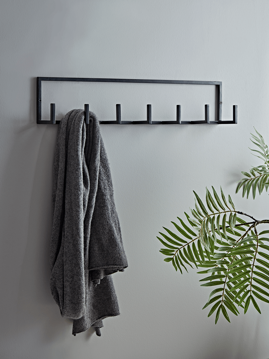 Product photograph of Black Metal Hooks from Cox and Cox