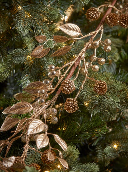 Golden Berry & Pinecone Garland
